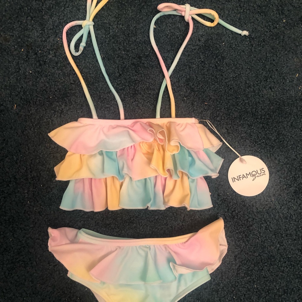 NWT, Infamous Swim Poppy mini bathing suit - size 0, 6-12m